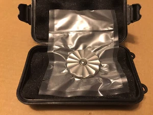 Stainless Steel Radial Sliding Haptic Fidget Coin - Rare EDC - Picture 1 of 5