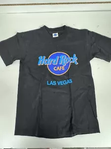 Vtg Hard Rock Cafe Las Vegas Men’s S Black Short Sleeve T Shirt Single Stitch BL - Picture 1 of 4