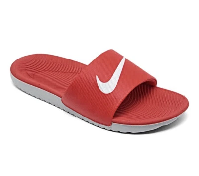 NUEVAS Sandalias Nike Kawa Grandes Niños Niña Niño Slide Juvenil Talla 5Y Rojo Flop 600 Rojo Foto 1 de 4