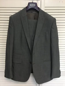Fellini 3 piece Men's suit Grey Trs tapered 34" Jkt and waist coat 40" regular - Picture 1 of 3