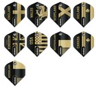 Winmau Rhino Black Gold Country Flag Standard Dart Flights
