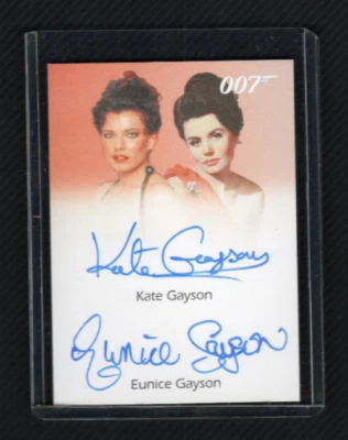 James Bond Heroes & Villains Dual Auto Autograph Kate Gayson & Eunice Gayson - Image 1 of 4