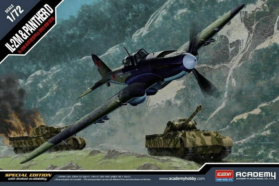 ACADEMY 1:72 KIT WWII AEREO SOVIETICO  IL-2M & CARRO ARMATO PANTHER D ART 12538 - Immagine 1 di 1