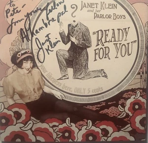 Ready for You by Klein, Janet / Parlor Boys (CD, 2008), 19 Tracks, Autographed - Picture 1 of 2