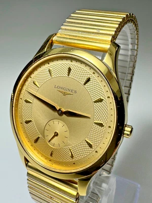 Reloj Hombre LONGINES L4.706.2 Dorado Reemplazado por Batería Nueva Foto 1 de 4