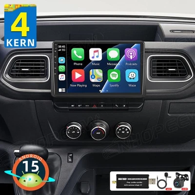 DAB+ Android 15 Autoradio Carplay Für Renault Master Opel Movano B Nissan NV400 - Bild 1 von 4