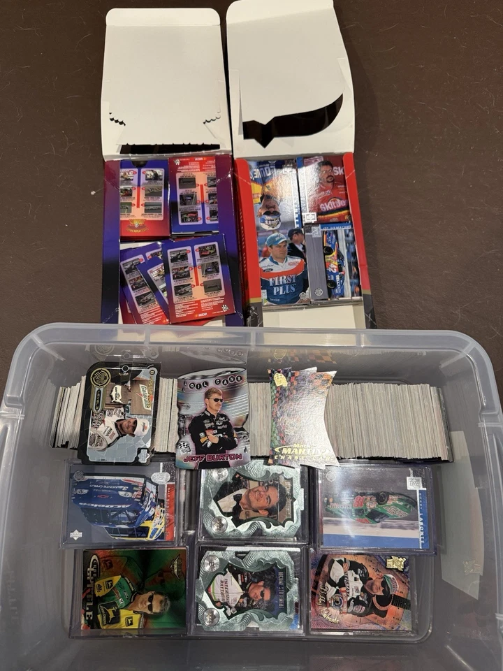 Lote de tarjetas NASCAR (1000+ tarjetas) varias marcas y años Foto 1 de 4