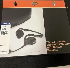 Harley Davidson Boom Audio Expand 2.0 Half Helmet Headset 76001082 - Picture 1 of 6