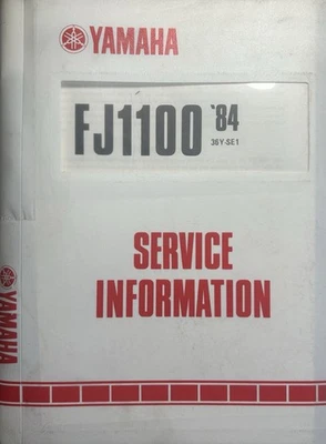 YAMAHA FJ1100 1984 GENUINE YAMAHA SERVICE INFORMATION MANUAL - Image 1 of 4