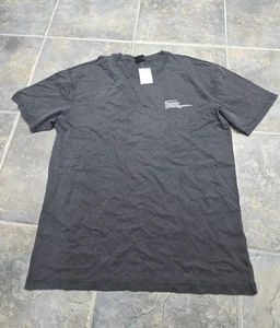 Cotton on T-Shirt Medium Herren Easy Crew Neck Existenz Kurzarm Waschung schwarz - Bild 1 von 4