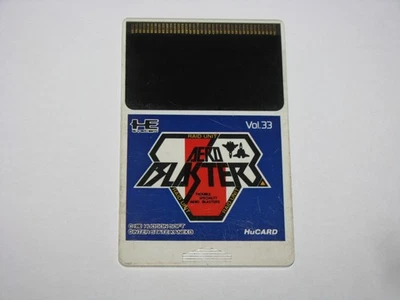 Aero Blasters PC Engine HuCard Japan import card only US Seller - Image 1 of 2