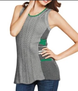 CAbi Mujer Pequeño Tridente Suéter Chaleco Tejido Gris Túnica Boho Sin Mangas S 885 - Imagen 1 de 16