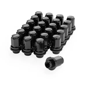 24 piezas tuercas negras estilo fábrica M12x1.5 OEM para Tacoma, 4Runner, FJ negras - Imagen 1 de 7