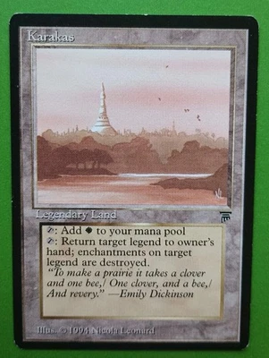 Magic the Gathering MTG Legends KARAKAS LP/EX  U Vintage NICE! - Image 1 of 4
