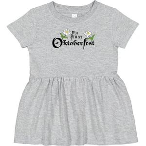 Vestido infantil Inktastic My First Oktoberfest con flores Edelweiss diversión de octubre - Imagen 1 de 5