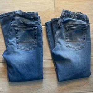 TWO Pair: Boys' Stretch Skinny Fit Jeans - Cat & Jack Medium Wash - Picture 1 of 6