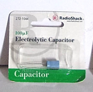 Radio Shack #272-1044 Electrolytic Capacitor 100 p.F  (microfarads)   NEW - Picture 1 of 1