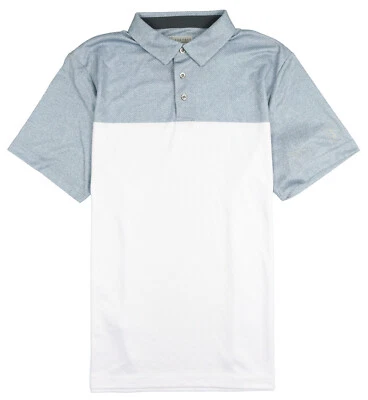 Camisa polo de golf PGA TOUR Airflux Birdseye Block talla L grande blanca gris Foto 1 de 3