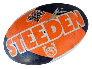 Signed Lachlan Galvin Wests Tigers NRL Rugby League Steeden Football - Proof COA - Bild 1 von 7