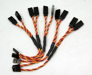 5Pcs 6in Universal RC Servo Y-Harness Heavy Duty Twisted Wire Futaba/JR/Spektrum - Picture 1 of 1