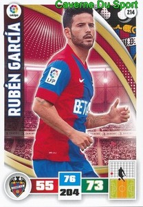214 RUBEN GARCIA ESPANA LEVANTE.UD CARD ADRENALYN LEAGUE 2016 PANINI