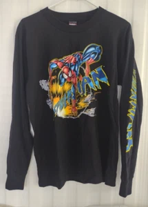 NWT Spiderman Marvel Long Sleeve T-Shirt, Youth Size Extra Large NOS Black - Picture 1 of 6