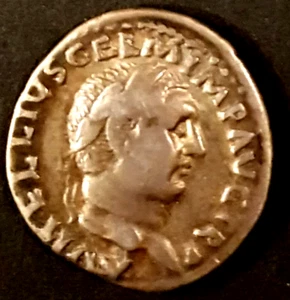 ROMAN IMPERIAL: Vitellius, Denarius, CONCORDIA, Rome 69 AD - Picture 1 of 2
