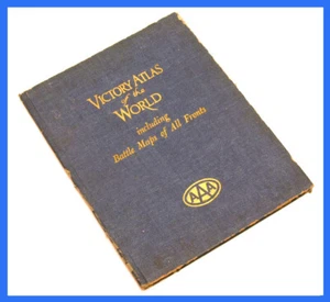 WWII Victory Atlas of the World - All Fronts - Includes Rear Pocket Battle Map! - Picture 1 of 6
