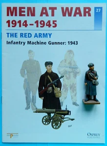 Del Prado Britains 54mm painted WWII Russian army toy soldier & Men-at-War book - Picture 1 of 8