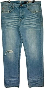 Vintage Y2K Tokyo Five Jeans Mens 36x32 Blue Baggy Whiskering Japanese Denim - Picture 1 of 15