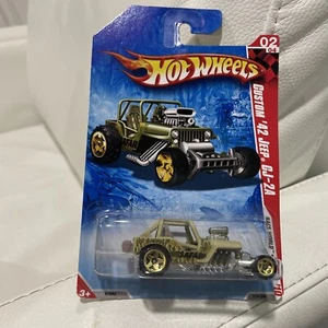 Hot Wheels 2010 Race World '42 Jeep CJ-2A All Small Wheels Error ASW Camo VHTF - Picture 1 of 4