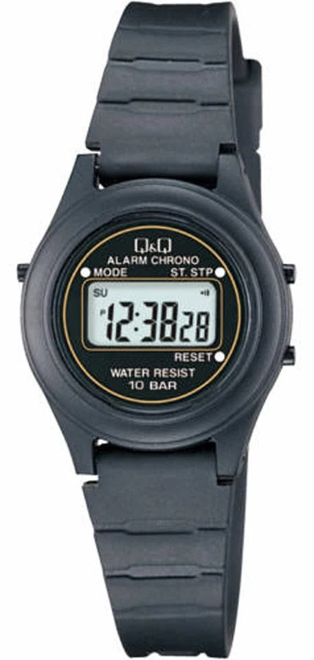 Q&Q	 by Citizen LLA3J204Y Women's Digital Watch Black Resin Strap NO BOX - Image 1 of 1