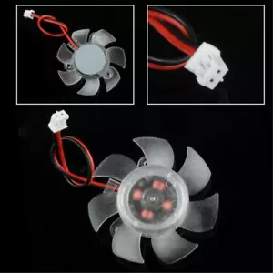 Replacement PC 45mm 2Pin CPU Cooling Heatsink Mini Video Card Fan Computer VGA - Picture 1 of 2