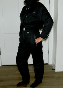 NWT Vintage Inside Edge Women Black Ski Snowboarding Snowsuit sz S 6-8 $220 - Picture 1 of 10