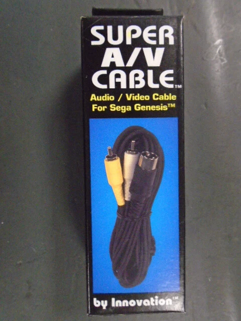 Mono RCA Adapter AV Audio Video Cable Cord SEGA GENESIS MODEL 1 MK-1601 RF SVHS - Image 1 of 1