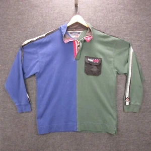 Vintage Tommy Hilfiger Shirt Men's 2XL Blue Green Expedition Outdoors Pullover - Picture 1 of 23