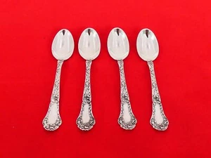 Set of 4 Gorham Sterling Silver Poppy Demitasse Spoons KN-5 - Picture 1 of 4
