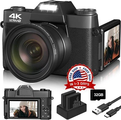 Camara Digital HD Foto Y Video 64MP Compacta Recargable Con Memoria De 32G NUEVO - Bild 1 von 4