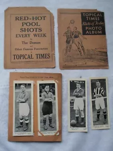 Football cards Complete set 24 TOPICAL TIMES - Long P24 Cards 1938 with Booklet - Picture 1 of 7