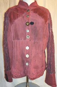 ELISA CAVALETTI CLUB * DAMEN JACKE * GR. 36/38 * DUNKEL-ROT * BAUMWOLLE + SEIDE - Bild 1 von 18