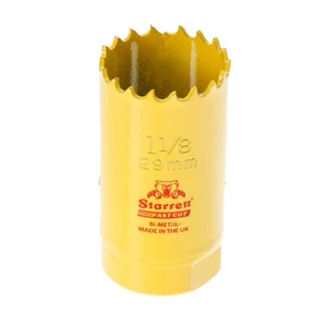 Starrett FCH0118 29mm 1.1/8 bimetal fast cut holesaw fastcut hole saw STRHS29AX - Picture 1 of 2
