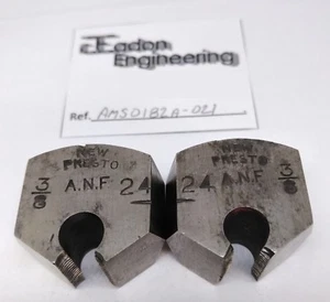 3/8" x 24TPI ANF adjustable die blocks by Presto. - Picture 1 of 1