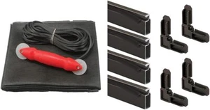 PRIME-LINE Make-2-Fit Screen Door Repair Kit with Aluminum Frame and Rolling - Picture 1 of 6