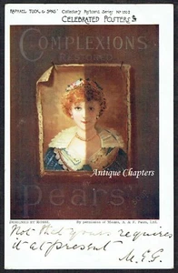 1903 Pears Complexions Tuck's Celebrated Posters Advertising Postcard H416 - Picture 1 of 2