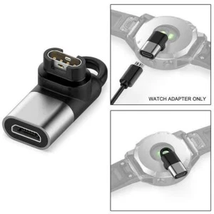 USB-C/Micro Smart Watch Charger Adapter for Garmin Fenix 7/7S/7X EPIX Venu 2/Sq - Photo 1 sur 14