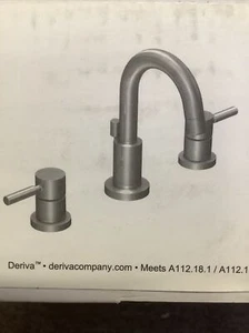DERIVA Zuni Bathroom Faucet DER2575BN Brushed Nickel Finish C3 - Picture 1 of 6