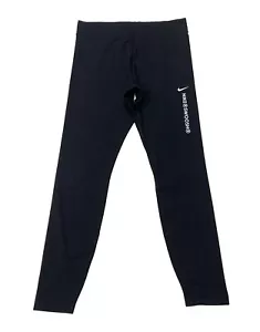 Nike Damen Sportswear enge Passform hoher Bund volle Länge Swoosh Leggings in Schwarz - Bild 1 von 12