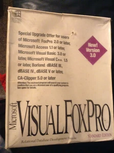 Microsoft Visual FoxPro 3.0 comp up - factory sealed 215-051-130 - Picture 1 of 4