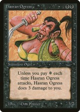 Hasran Ogress (a Dark) Arabian Nights NM Black Common MAGIC MTG CARD ABUGames