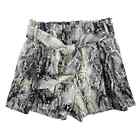 ZARA Snakeskin Print High Waisted Paperbag Shorts Size XS Business Casual Chic